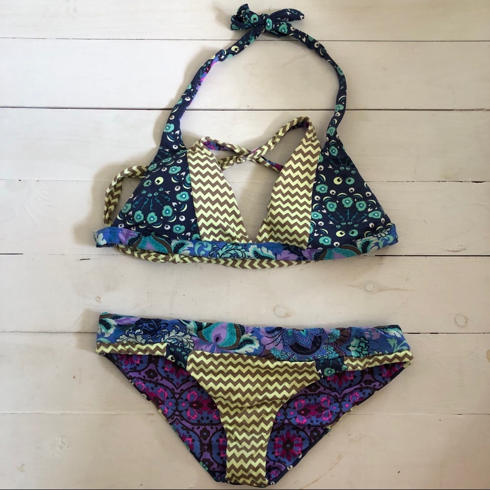 Reversible Maaji bikini with cheeky cut bottoms